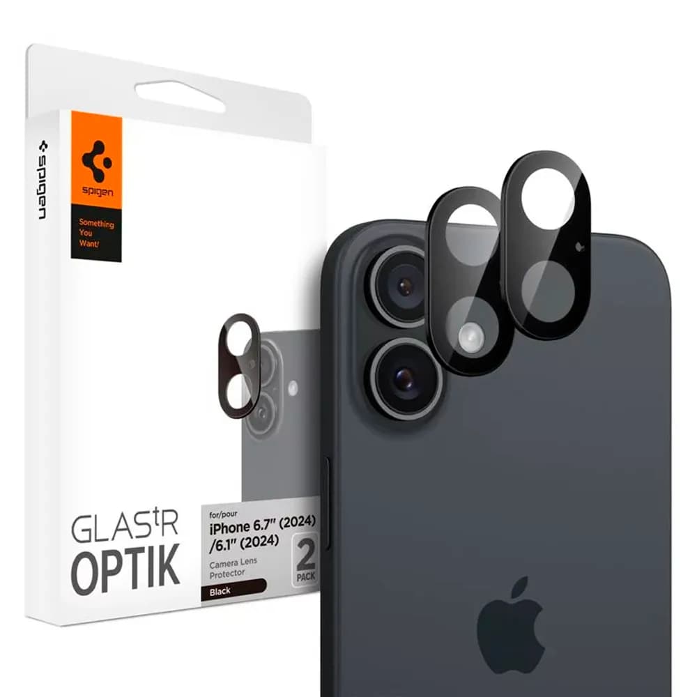 Anúncio: Spigen Protector De Camara iPhone 16 PLUS Optik AGL07922 Black
