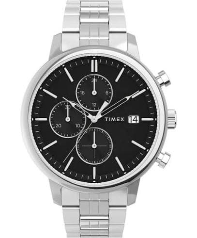 Anúncio: Timex Reloj Masc Chicago TW2V01600 (45MM) Negro/plateado