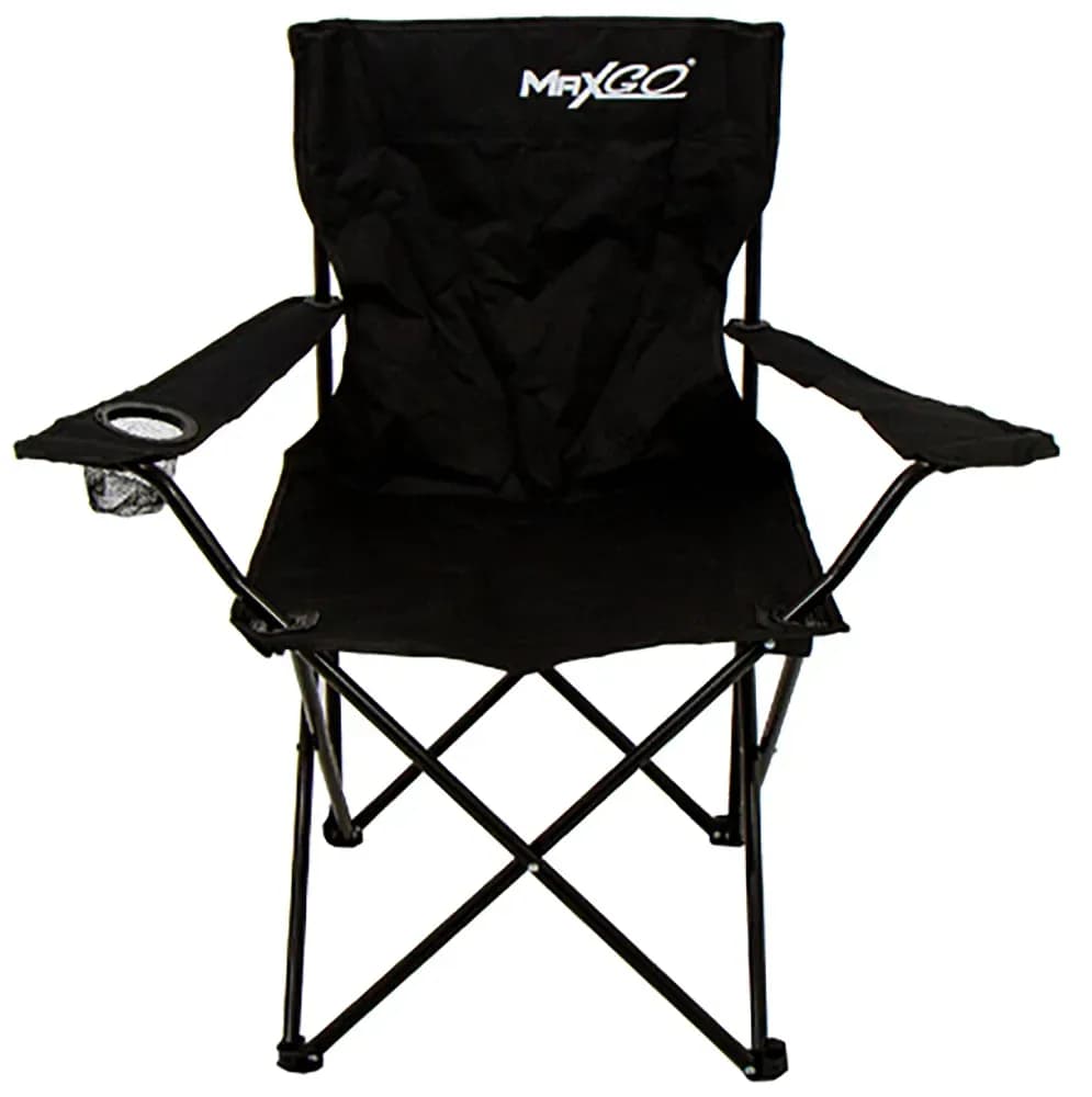 Anúncio: Maxgo Silla Plegable Con Porta Lata CADEIRA-3 Negro 7343 Hasta 90 Kilo