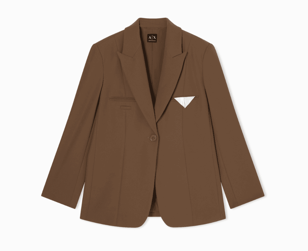 Anúncio: Armani Exchange Blazer Fem XW001938 AF21529 U6136 (8) Marron