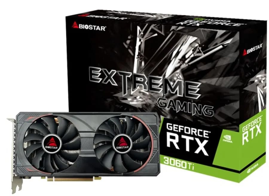 Anúncio: Biostar Placa De Video Extreme RTX3060TI 8GB GDDR6 VN3606TM82