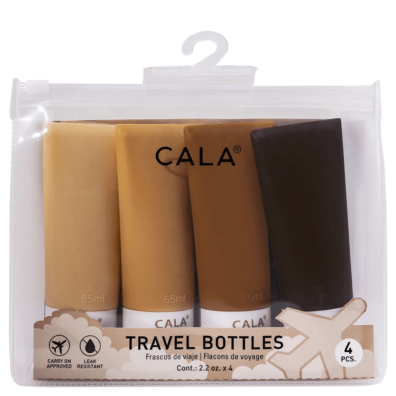 Anúncio: Cala Frascos De Viaje Silicona 4PCS 69102