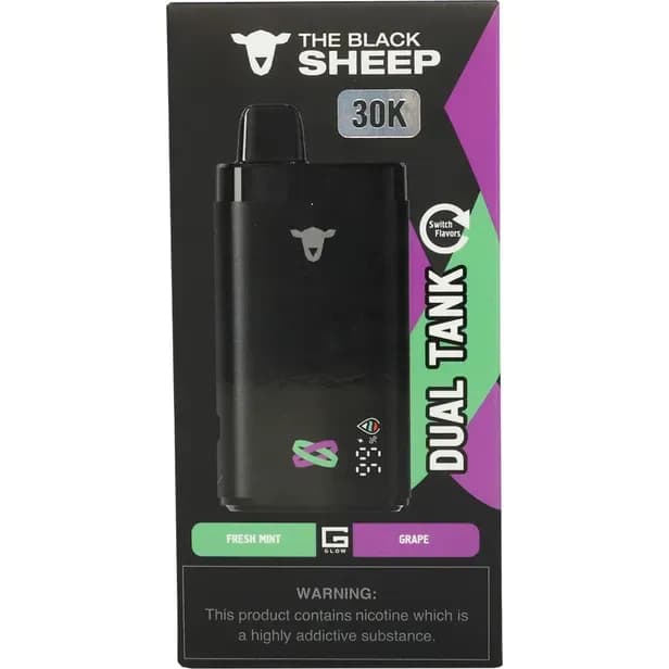 Anúncio: The Black Sheep Vaper Desechable 30000PUFFS Fresh Mint/grape
