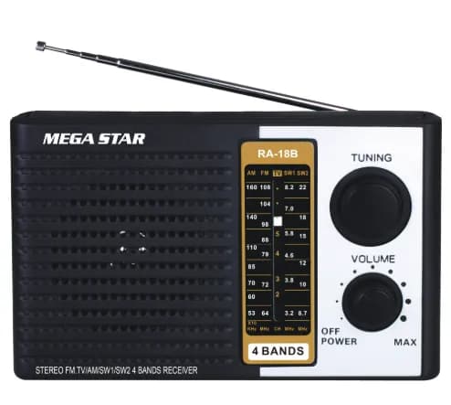 Anúncio: Megastar Radio Portatil RA18C AM/FM/4BANDAS A Pila