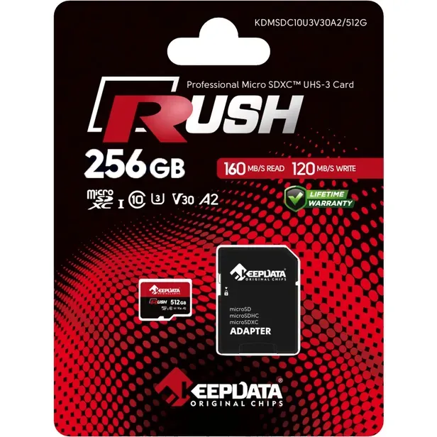 Anúncio: Keepdata Memoria Micro SD Rush KDMSDCV3A2/256 256GB