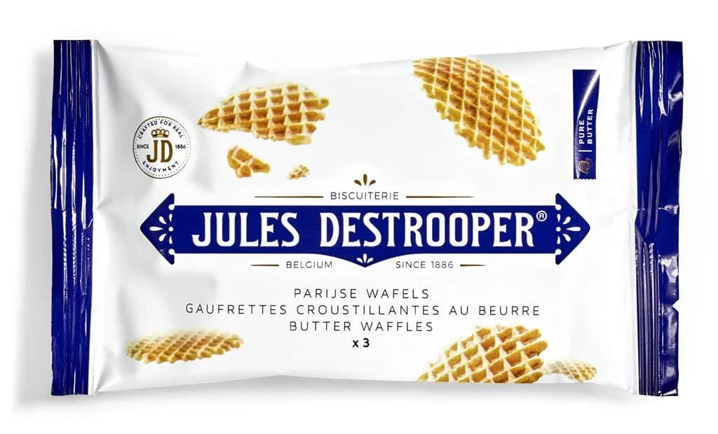 Anúncio: Jules Destrooper Snack Butter Waffles On The Go 33G
