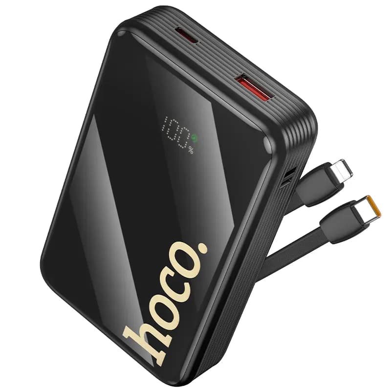 Anúncio: Hoco Cargador Portatil Q37A 20W 20000+CABLE Usb-c/lightning Black