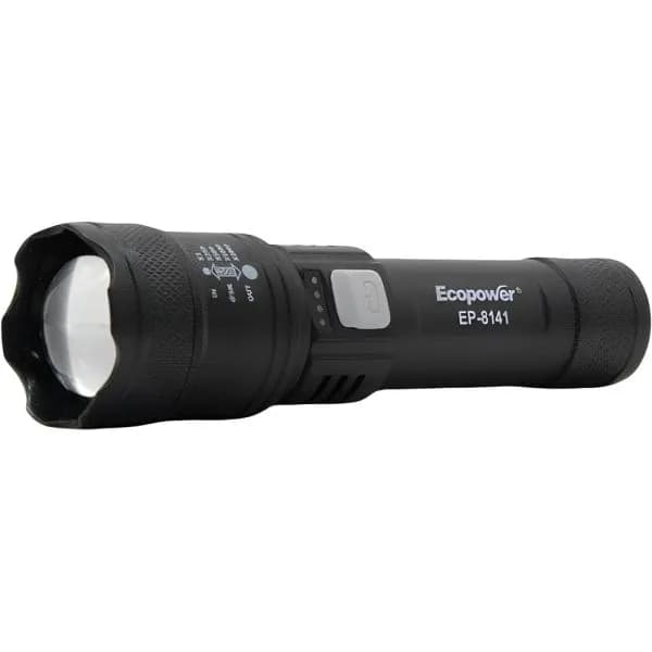 Anúncio: Ecopower Linterna EP-8141 Recargable 800LUM Negro