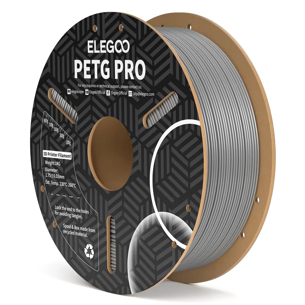 Anúncio: Elegoo Filamento Petg PRO P/impresora 3D 1KG/1.75MM Grey