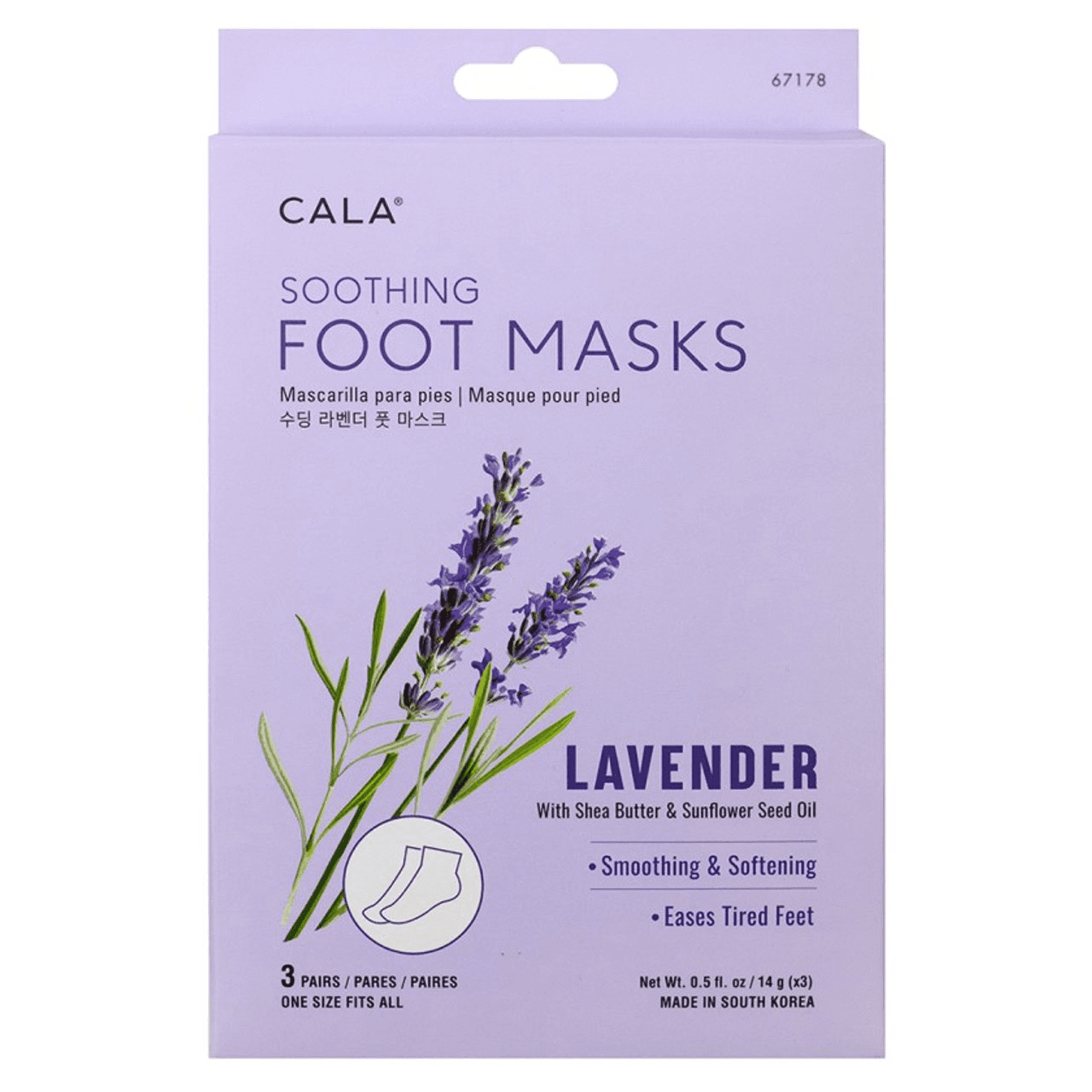 Anúncio: Cala Mascarilla Para Pies Lavender Foot Masks 3 67178