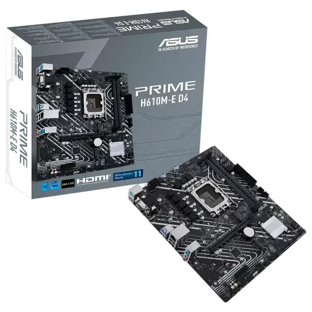 Anúncio: Asus Placa Madre 1700 Prime H610M-E D4 DDR4/HDMI/M.2/DP/VGA