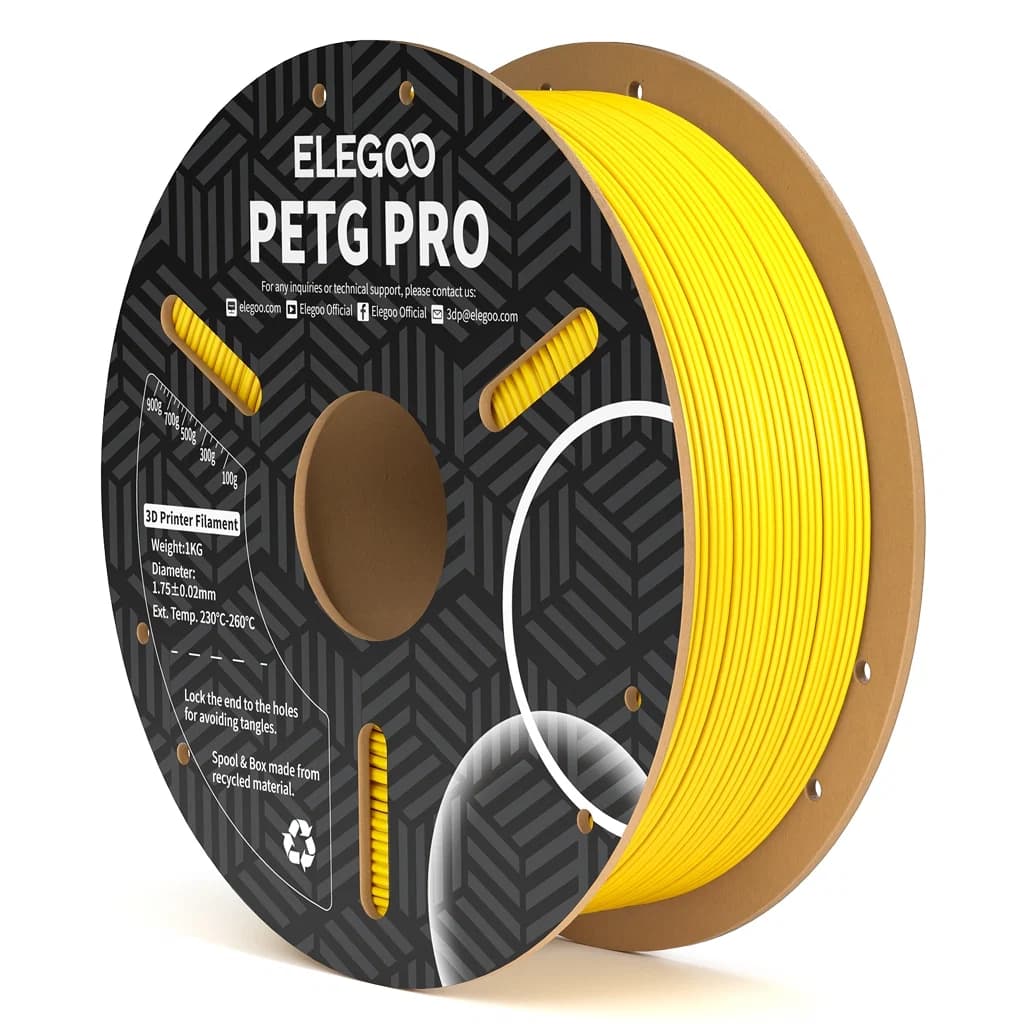 Anúncio: Elegoo Filamento Petg PRO P/impresora 3D 1KG/1.75MM Yellow