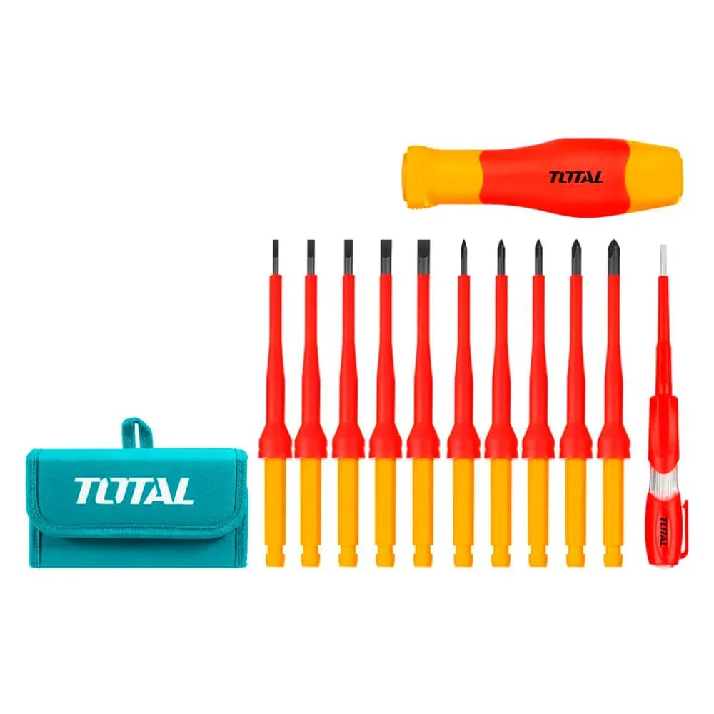 Anúncio: Total Kit Herramientas THKISD1201 12PCS Destornilladores Aislados