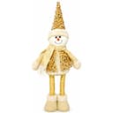 Anúncio: Original Adorno Navideño Muñeco De Nieve Retractil MZ-760 Dorado 50CM