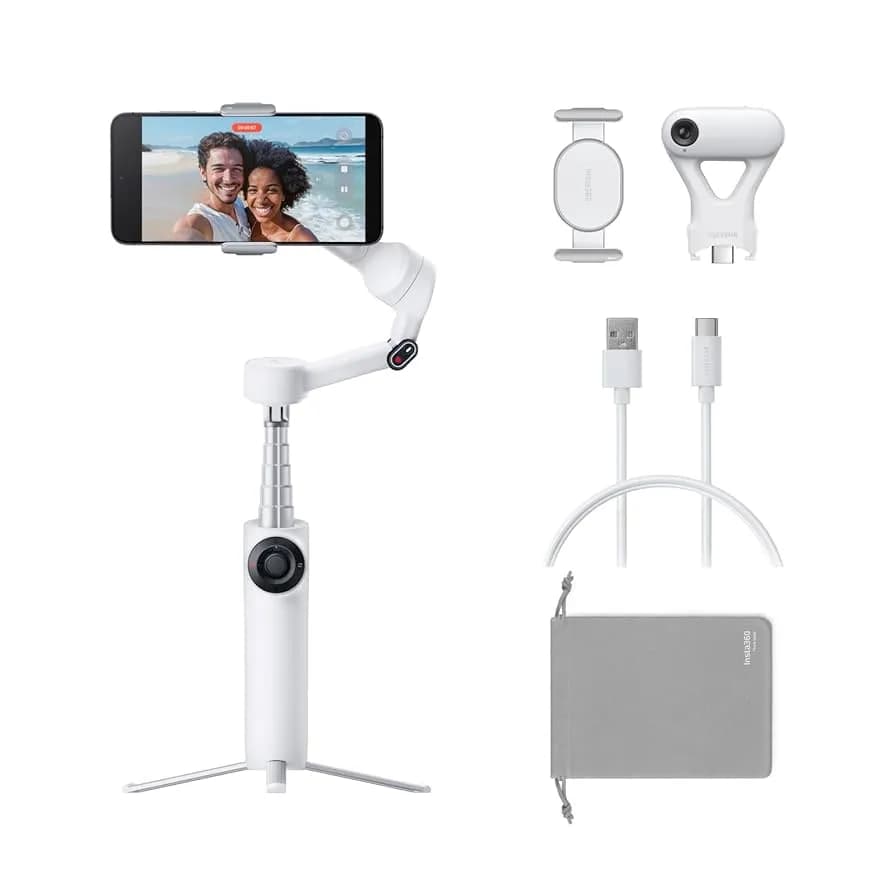 Anúncio: INSTA360 Estabilizador Flow 2 Ai Tracker Kit Cinsabqa White