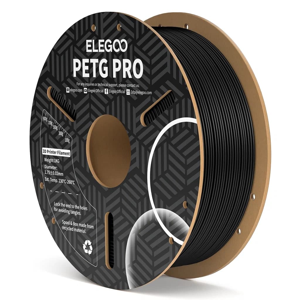 Anúncio: Elegoo Filamento Petg PRO P/impresora 3D 1KG/1.75MM Black