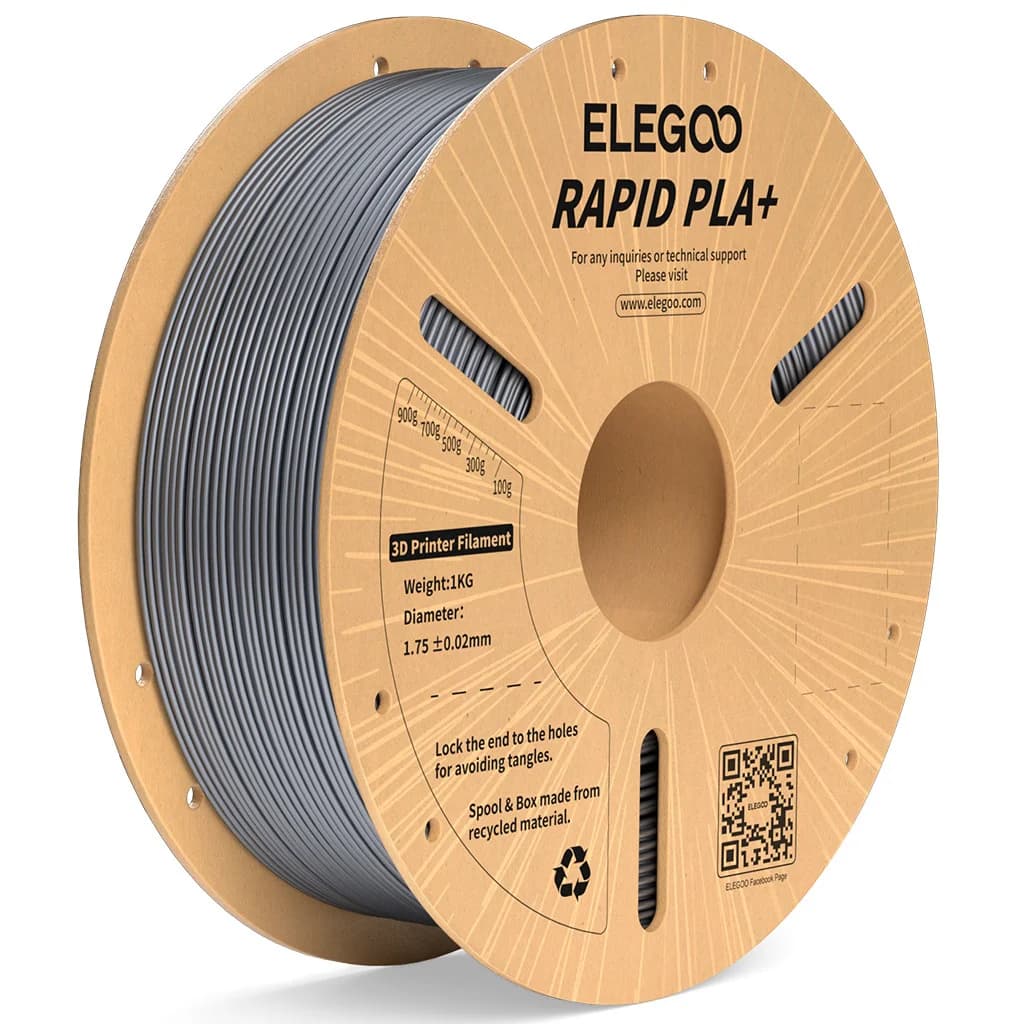 Anúncio: Elegoo Filamento Rapid Pla+ P/impresora 3D 1KG/1.75MM Silver