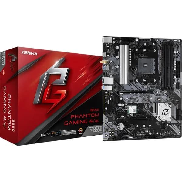 Anúncio: Asrock Placa Madre AM4 Asrock B550 Phantom Gaminng 4/AC WIFI/HDMI/M2/DDR4/ATX