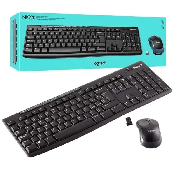 Anúncio: Logitech Teclado+mouse Wireless MK270 Esp 920-004432 Negro