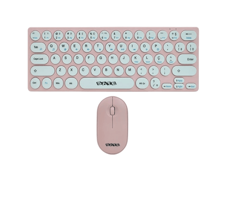 Anúncio: Satellite Teclado + Mouse AK-6031G Wireless 2.4GHZ Portugues Rosa