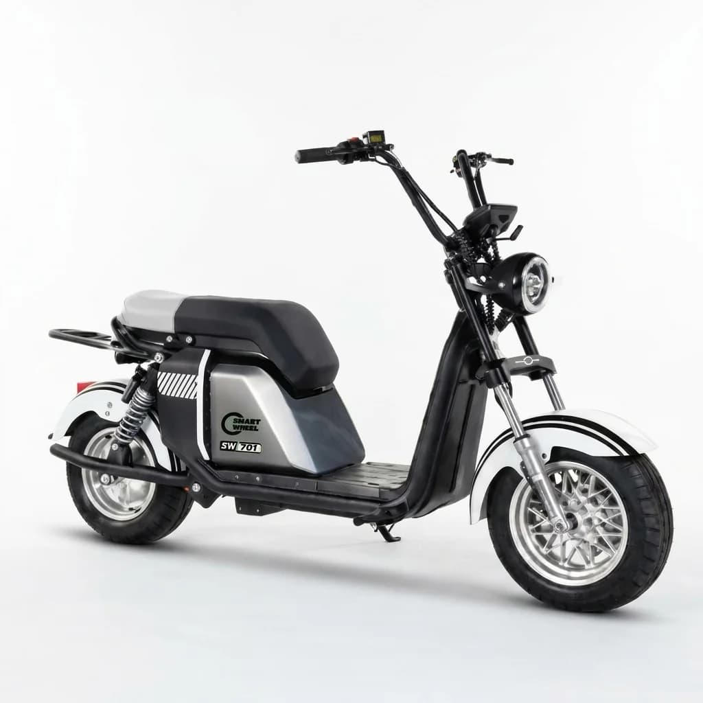 Anúncio: Moto Elétrica Smart Wheel SW701 1000W 32Km/h Branca no Paraguai