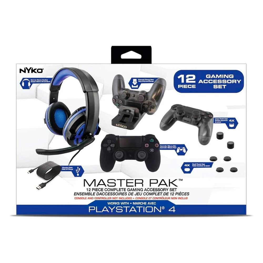 Anúncio: PS4 NYKO – MASTER PAK – KIT COMPLETO PARA PLAYSTATION 4