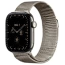 Anúncio: Apple Watch Series 12 46mm GPS + Cell MJGQ4LS/A Natural Titanium /Natural Milanese Loop
