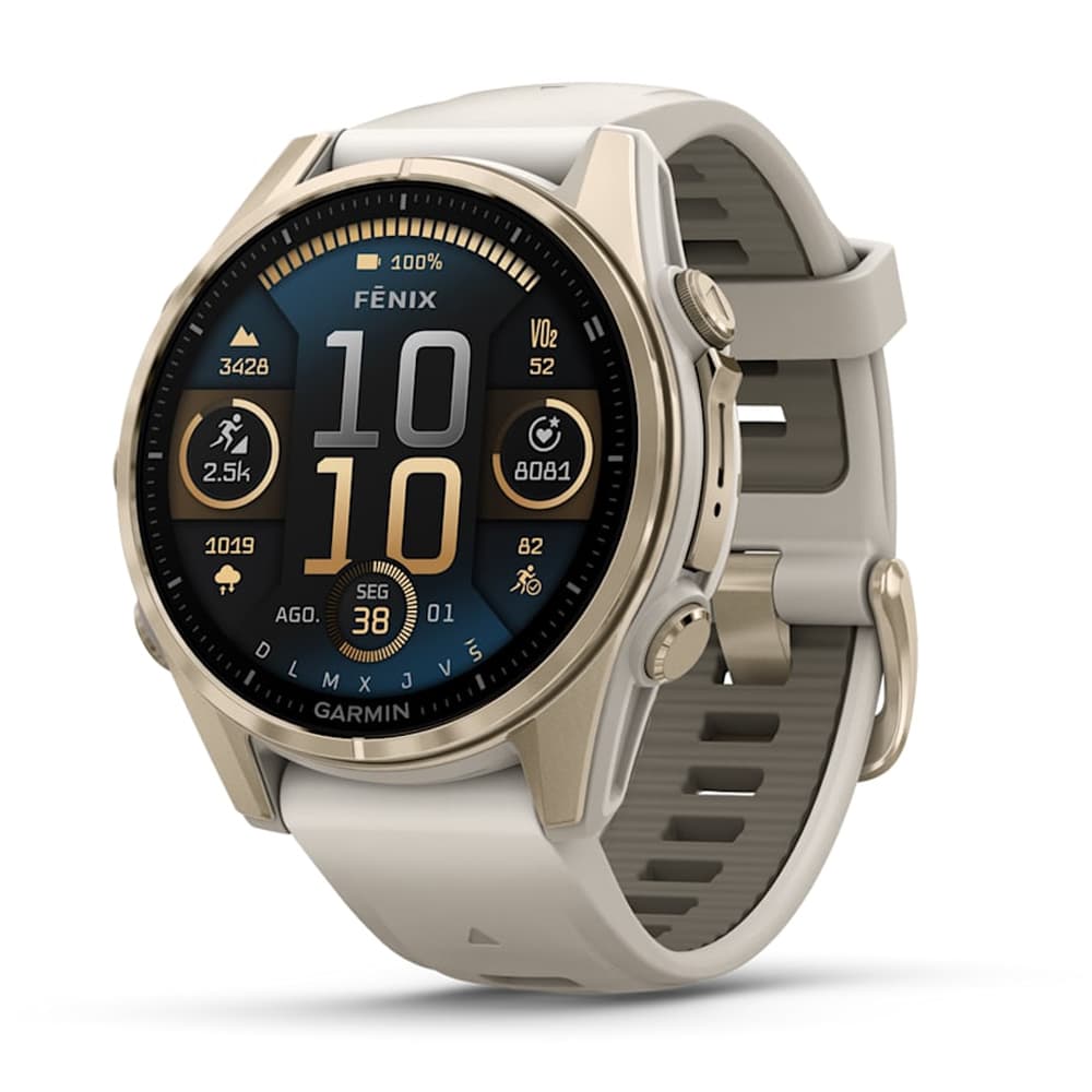 Anúncio: Smartwatch Garmin Fenix 8 AMOLED 010-02903-10 de 43mm com 32GB / 10 ATM / Wi-Fi - Gold