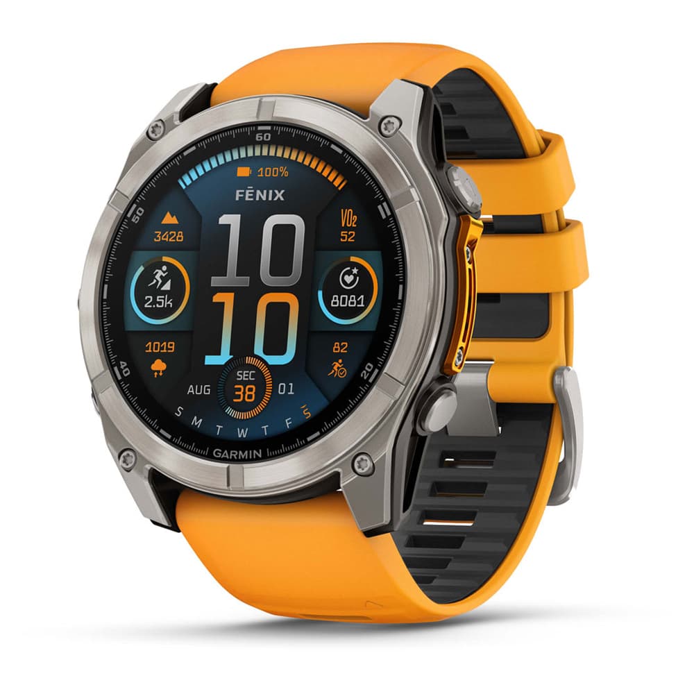 Anúncio: Smartwatch Garmin Fenix 8 AMOLED 010-02905-10 de 51mm com 32GB / 10 ATM / Wi-Fi - Orange
