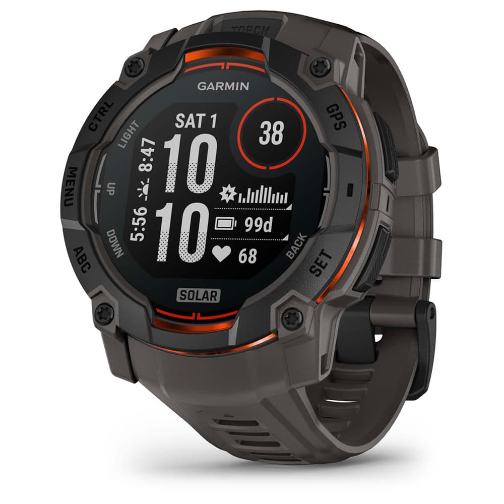 Anúncio: Smartwatch Garmin Instinct 3 Solar 010-02935-00 com 50mm / 10 ATM / Bluetooth - Black