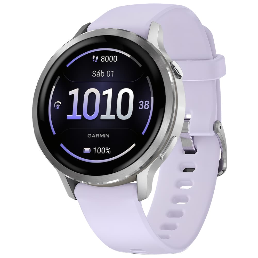 Anúncio: Smartwatch Garmin Venu 4 010-03013-01 com Tela AMOLED 1.2 / 41mm / Bluetooth / ANT+ / Wi-Fi / 5 ATM - Silver