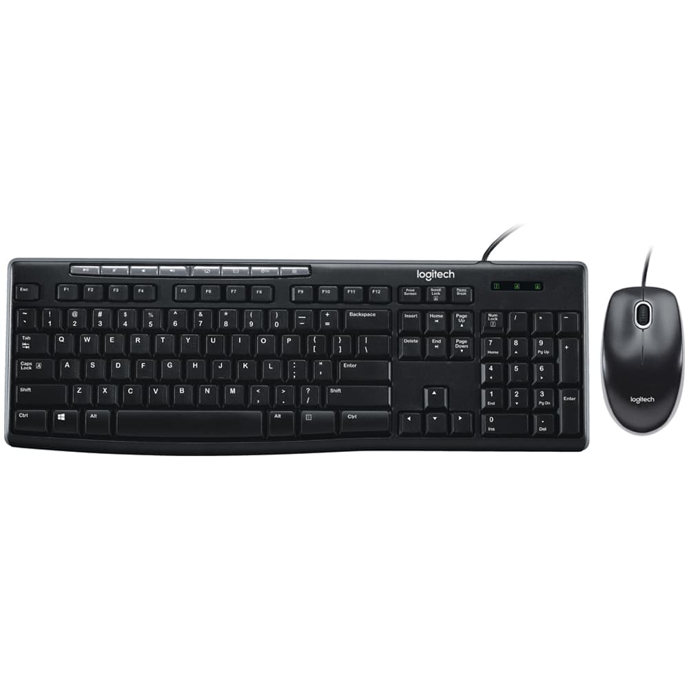 Anúncio: Kit Teclado + Mouse Logitech MK200 920-002716 Espanhol - Black