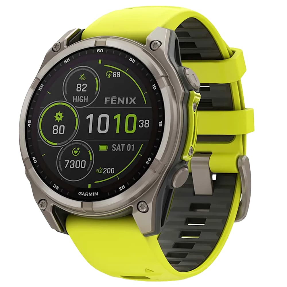 Anúncio: Smartwatch Garmin Fenix 8 Sapphire Solar 010-02906-20 de 47mm com Power Sapphire / 32GB / 10 ATM / Wi-Fi - Yellow