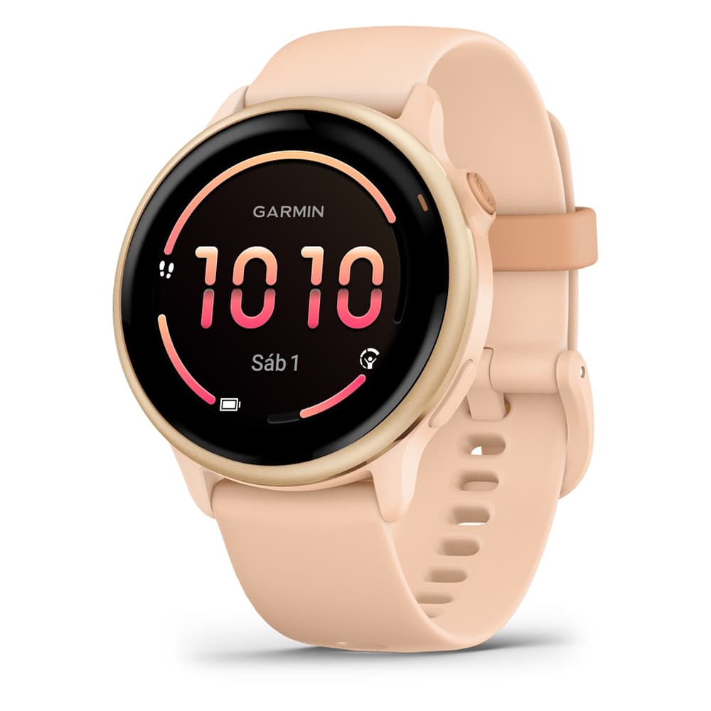 Anúncio: Smartwatch Garmin Vivoactive 6 010-02985-03 com Tela 1.2 AMOLED / 5 ATM / 42mm / Wi-Fi - Pink Dawn