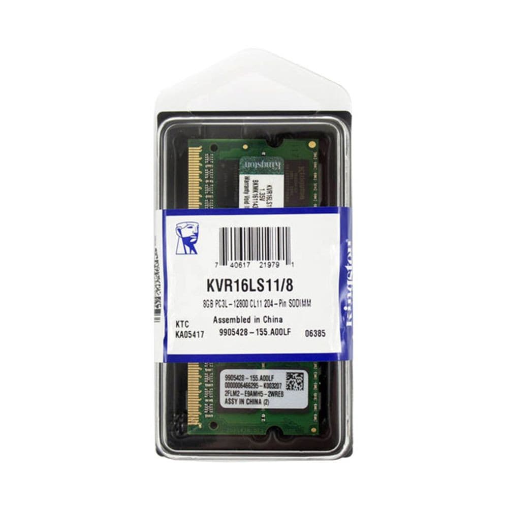 Anúncio: Memoria Notebook Kingston DDR3L 8 GB 1600MHz – KVR16LS11/8