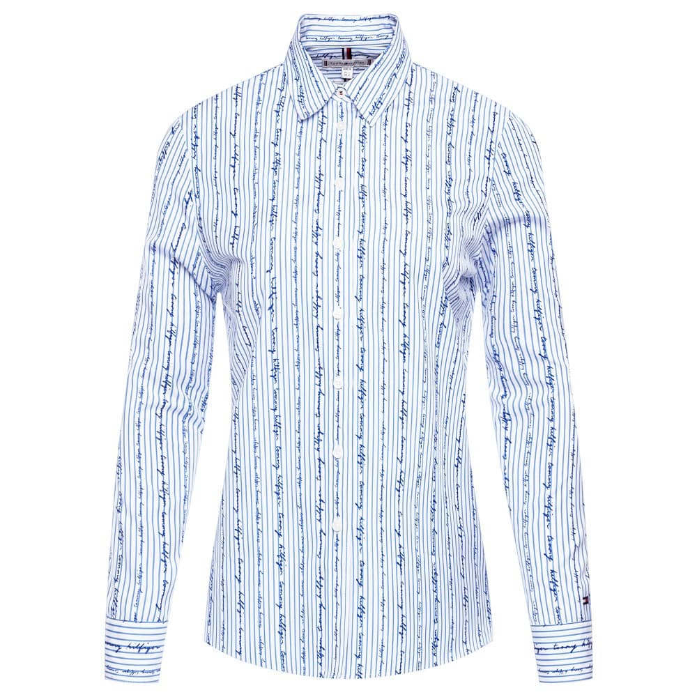 Anúncio: Camisa Tommy Hilfiger Feminina WW0WW26857-0FD-00 32 – YD Mini ST Scrbl T