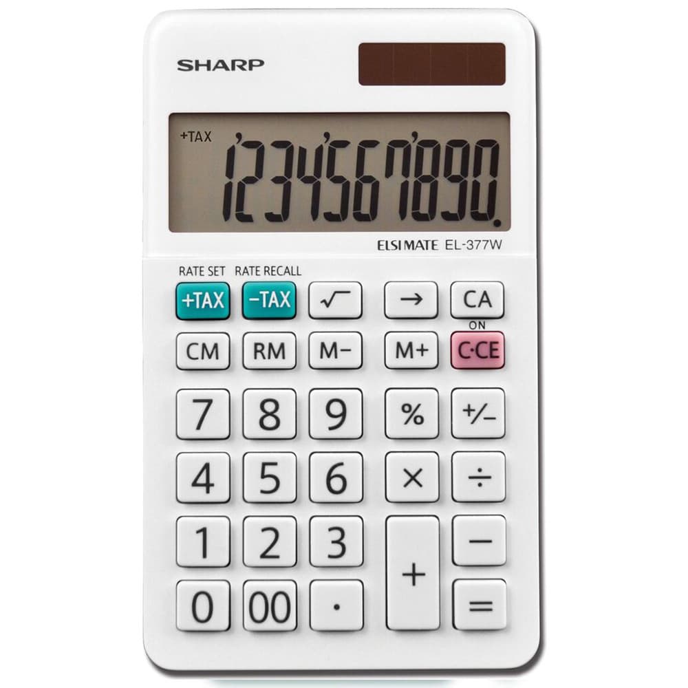 Anúncio: Calculadora Sharp 10 Digitos EL-377WB Branco