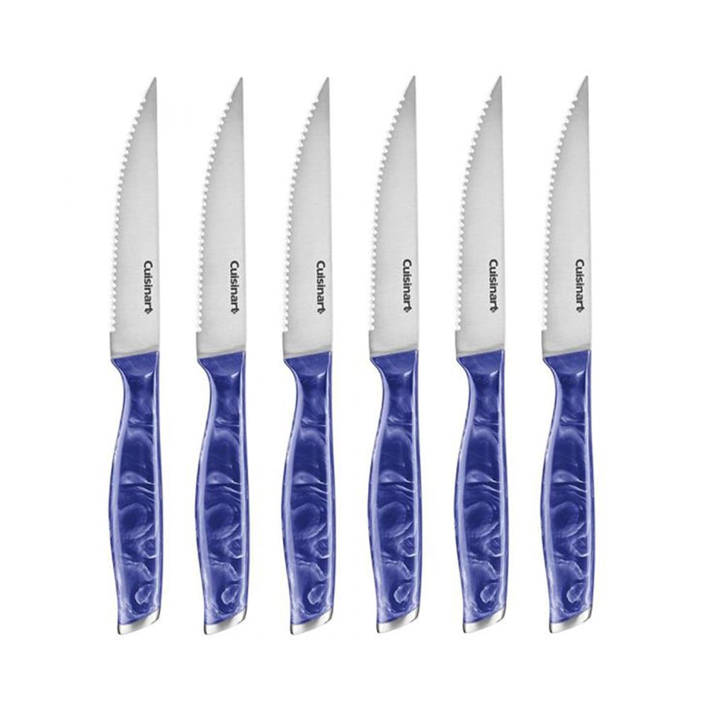 Anúncio: Jogo De Facas Cuisinart C77MB-6PSKB Marmoreada Azul – 6 Peças