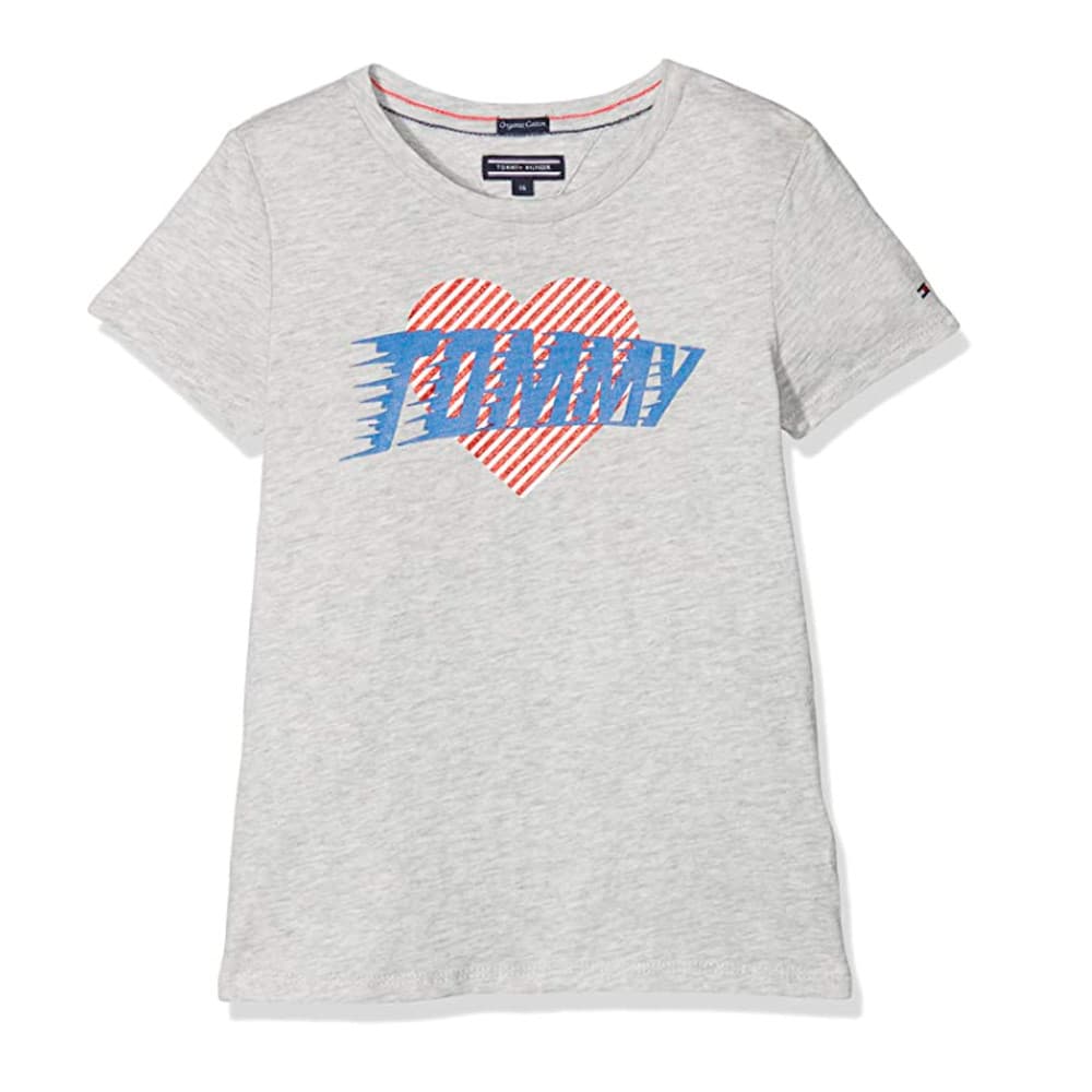 Anúncio: Camiseta Tommy Hilfiger Infantil Feminina KG0KG03440-061 06 Cinza