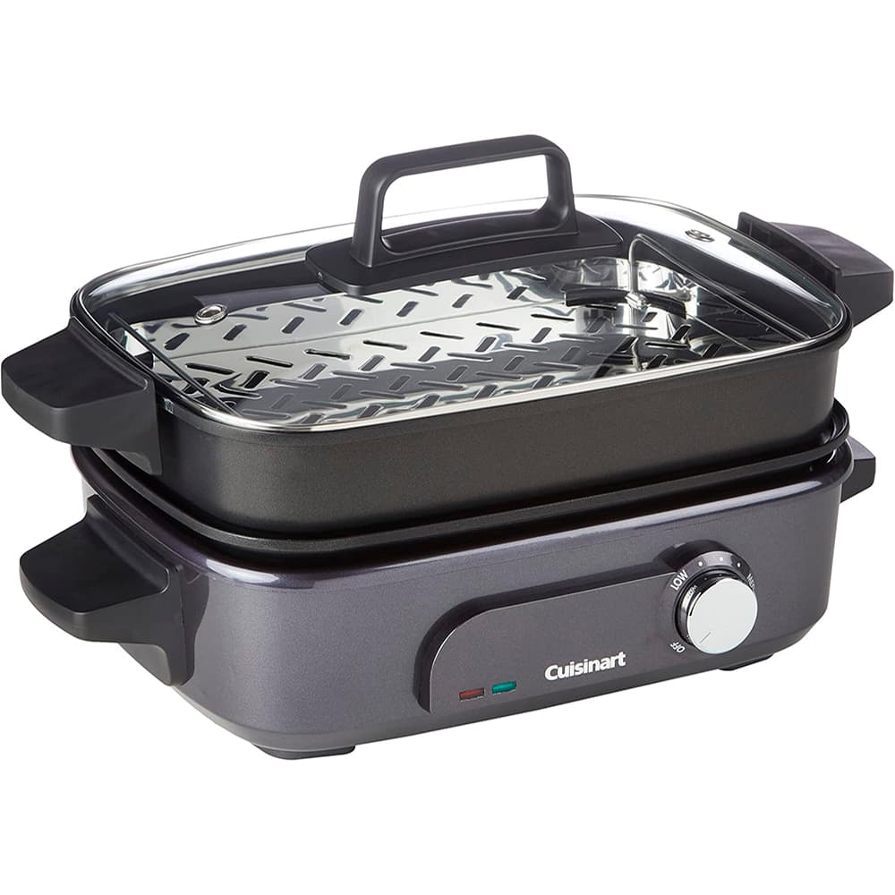 Anúncio: Grill Multicooker Cuisinart com Panela a Vapor 220V – GRMC3E-DI