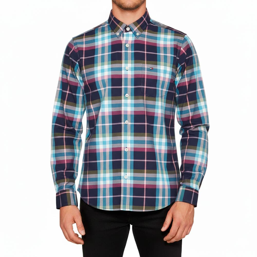 Anúncio: Camisa Tommy Hilfiger Masculino MW0MW03790-903 L Multicor