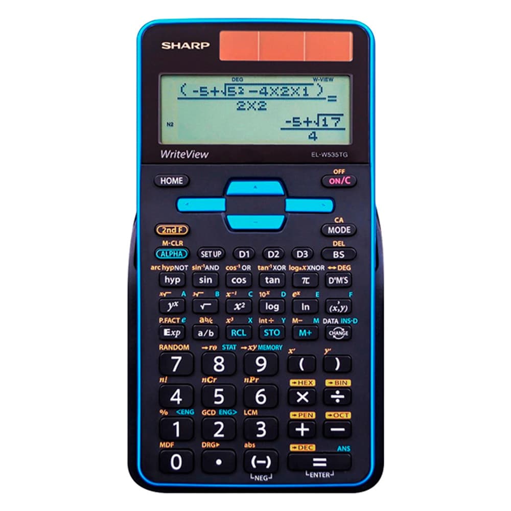 Anúncio: Calculadora Científica Sharp EL-W535TGB-BL – Preta