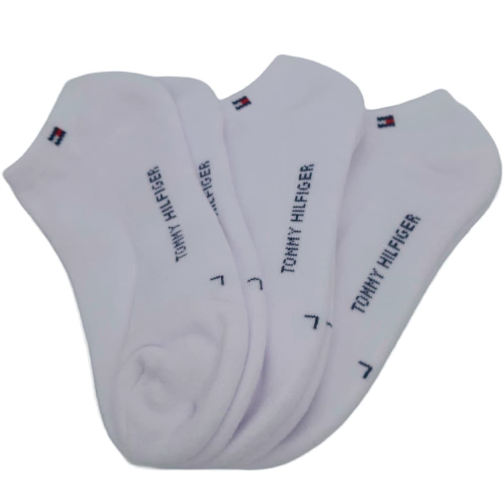 Anúncio: Meias Tommy Hilfiger Infantil Unisex ETS404-10 L 3 Pares – Branco