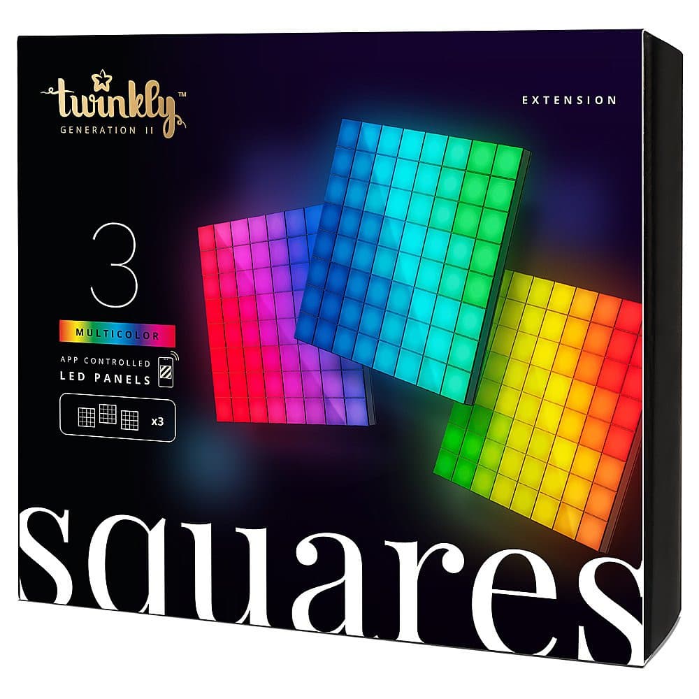 Anúncio: Luzes Twinkly Squares 64 RGB Pixels Wi-Fi/Bluetooth/IP20 USB – TWQ064STW-03-BAD