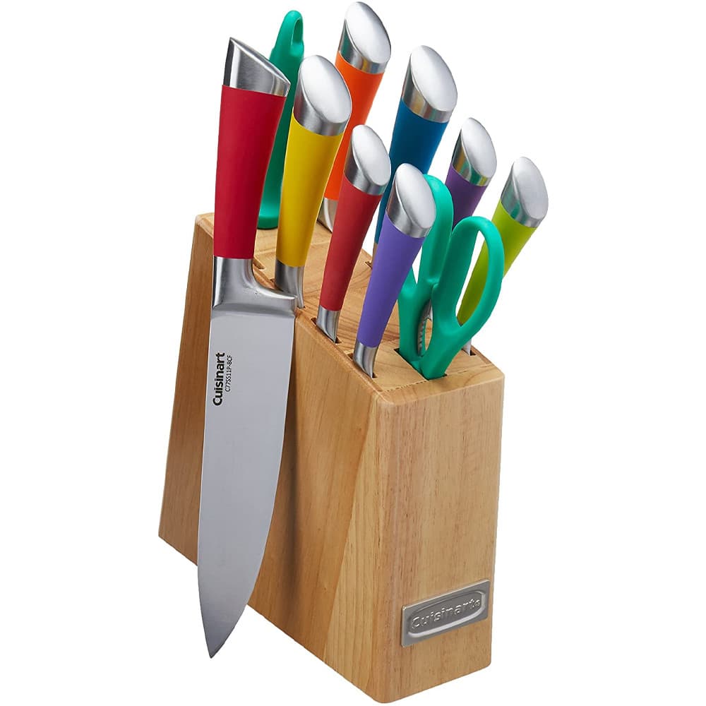 Anúncio: Jogo De Facas Com Faqueiro Cuisinart C77SS-11P Coloridas – 11 Peças