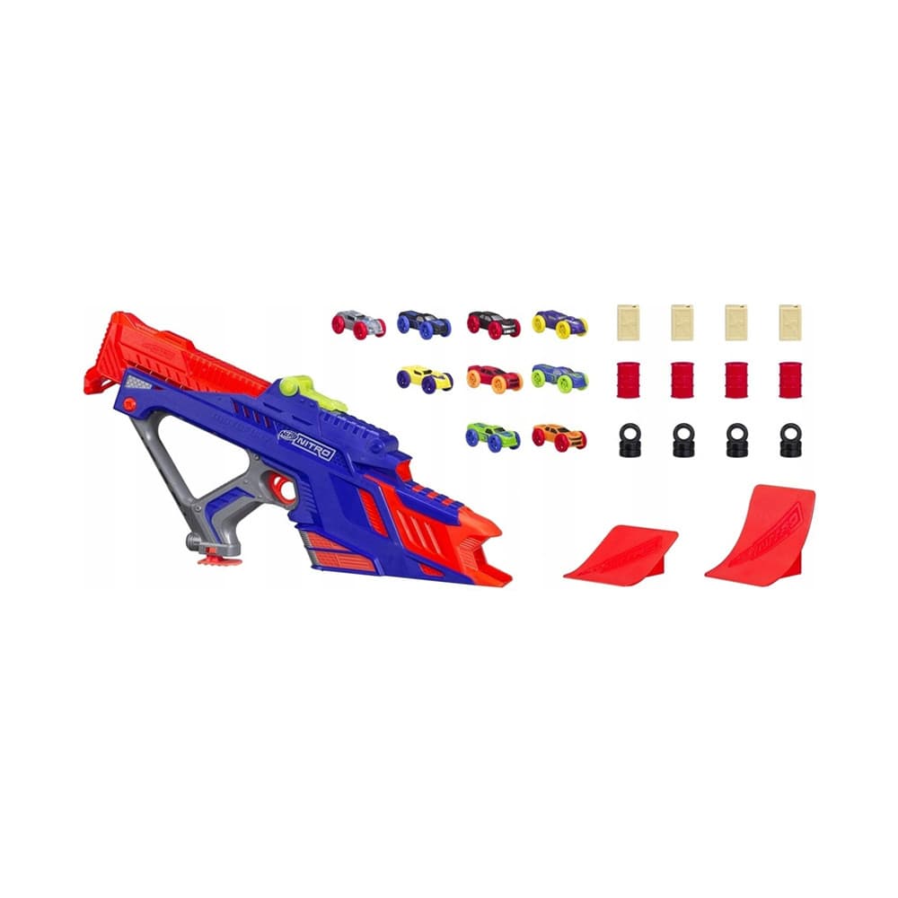 Anúncio: Lançador de Carrinhos Hasbro C0787 Nerf Nitro Motofury Rapid Rally