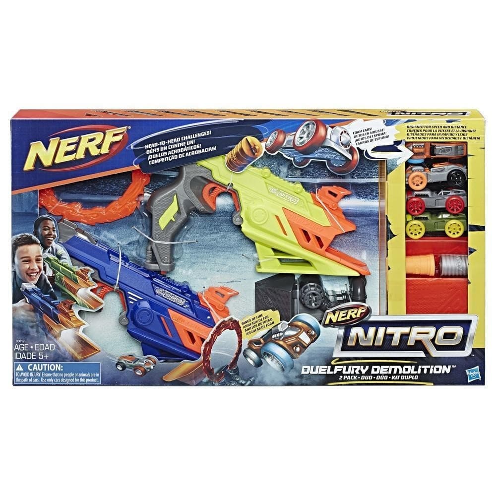 Anúncio: Lançador de Carrinho Hasbro C0817 Nerf Nitro Duelfury Demolition