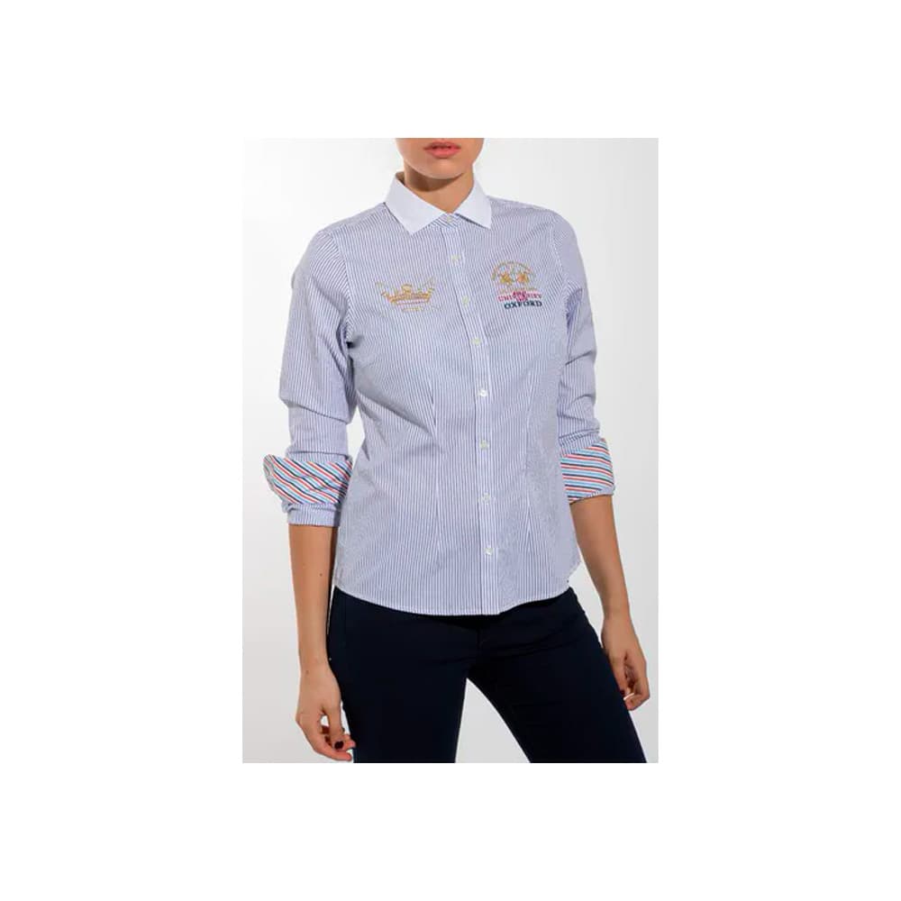 Anúncio: Camisa La Martina Feminina EQ.JWC304 01 – Faixa Azul