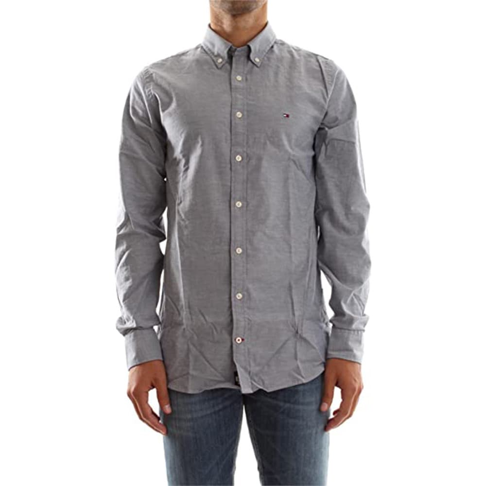 Anúncio: Camisa Tommy Hilfiger Masculino 08578B3727-464 M Cinza Lavado