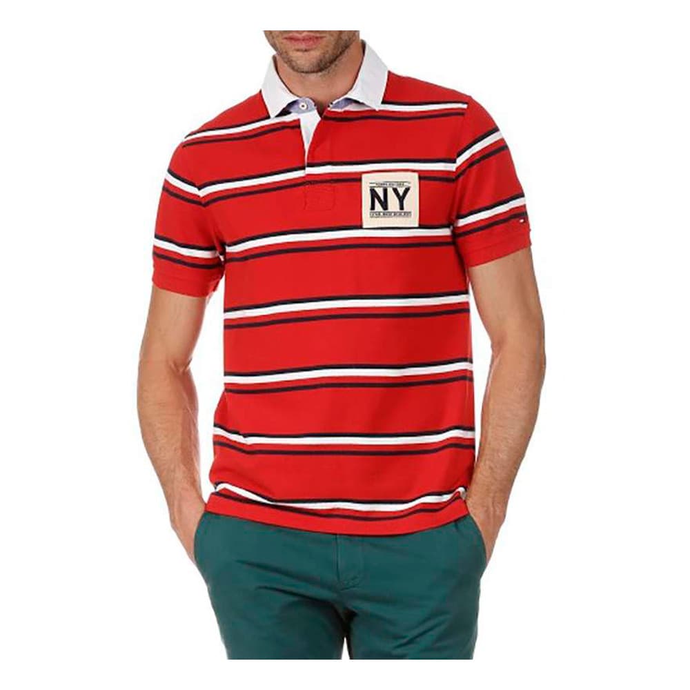 Anúncio: Camiseta Tommy Hilfiger Polo Masculino MW0MW00422-904 S Vermelho Branco